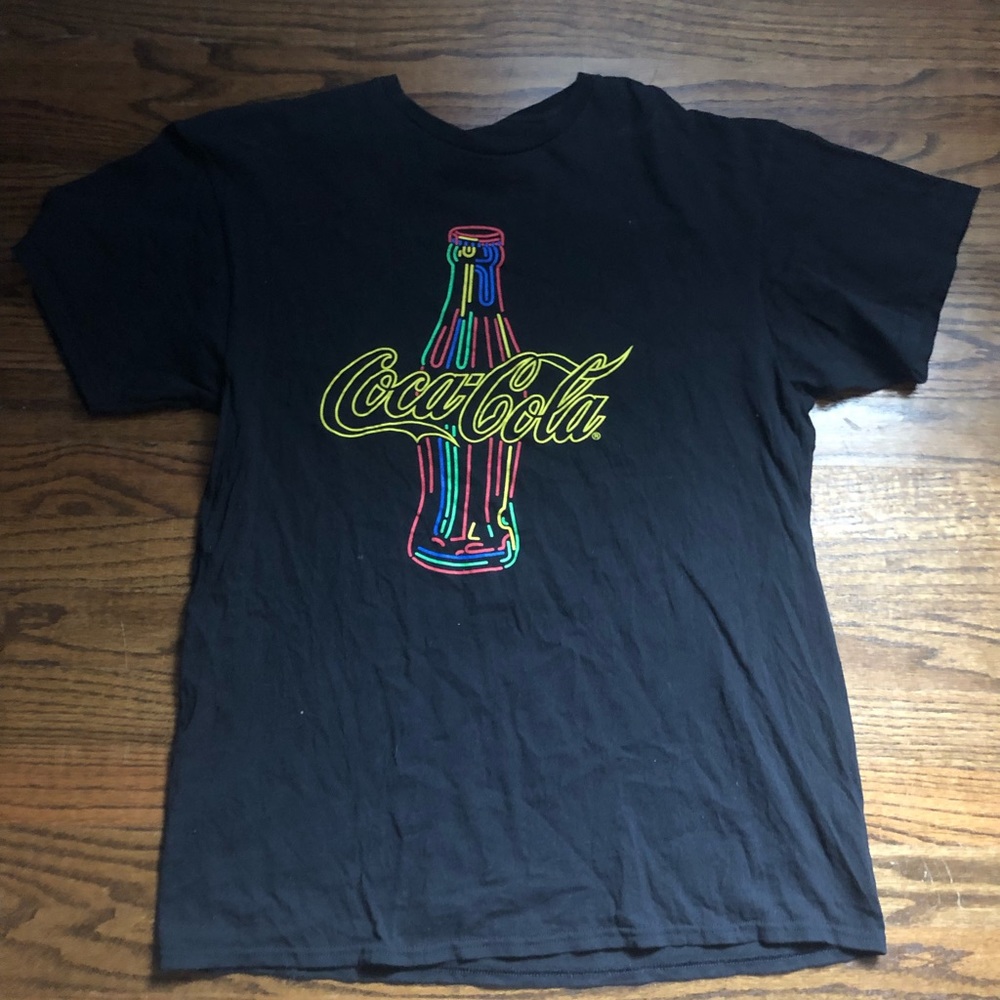 Coca-Cola Neon Sign Shirt Size Large